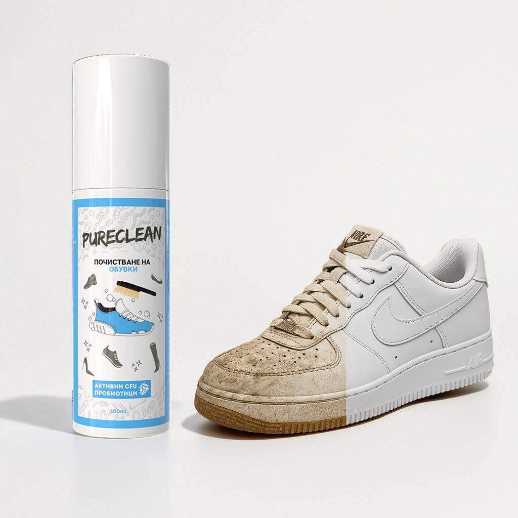 Натурален спрей за почистване на обувки - PureClean